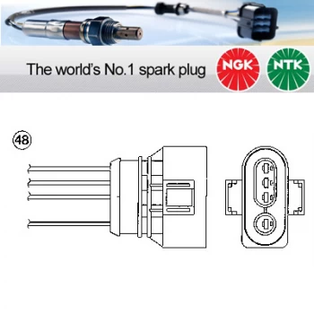 Image of NGK OZA572-E9 / 0423 Lambda Sensor Zirconia Type Oxygen O2 Exhaust Probe