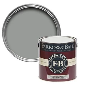 Image of Farrow & Ball Estate Manor house gray No. 265 Matt Emulsion Paint 2.5L