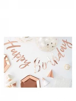 Image of Ginger Ray Rose Gold Happy Birthday, One Colour, Women
