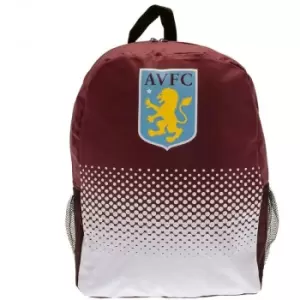 Image of Aston Villa FC Fade Backpack (One Size) (Claret Red/White/Black) - Claret Red/White/Black