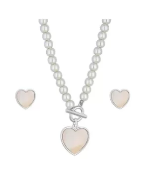 Image of Mood Pearl Heart T Bar Set