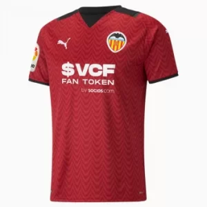 Image of PUMA Valencia Cf Away Replica Mens Jersey, Rio Red/Black, size Small, Clothing