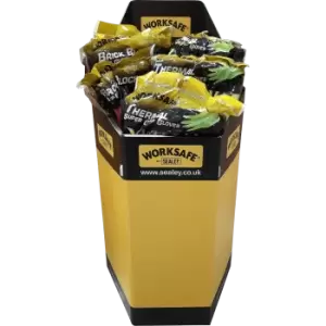Image of Sealey Worksafe Version 1 Dump Bin of Assorted Work Gloves Assorted Assorted