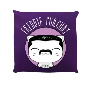 Image of VI Pets Freddie Purcury Filled Cushion (One Size) (Violet/White)
