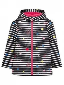 Image of Joules Girls Raindance Coat - Navy