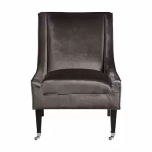 Image of Interiors by PH Grey Velvet Chair