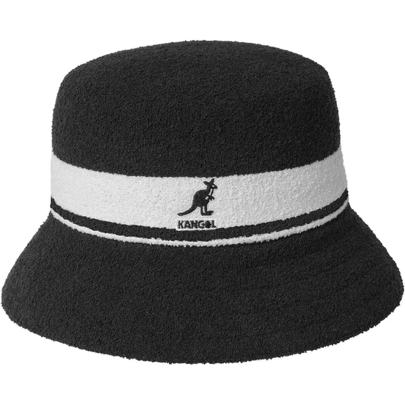 Image of Kangol Kangol bucket hat Bermuda stripe Noir Unisex XL