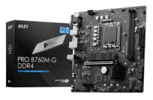 Image of MSI PRO B760M-G DDR4 Intel Micro ATX Motherboard - LGA 1700