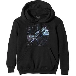 Image of Pink Floyd - Machine Greeting Blue Mens Medium Pullover Hoodie - Black