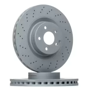 Image of ATE Brake disc 24.0132-0138.1 Brake rotor,Brake discs MERCEDES-BENZ,E-Klasse Limousine (W211),E-Klasse T-modell (S211),S-Klasse Limousine (W221)