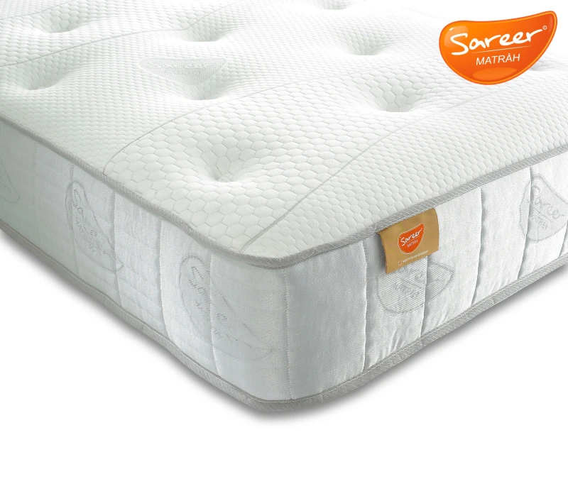 Image of Sareer Furniture Limited Pocket Memory Foam Mattress in White Size: Small Single White Unisex Small Single