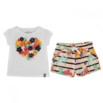 Image of SoulCal Short Set Baby Girls - Ochre Floral