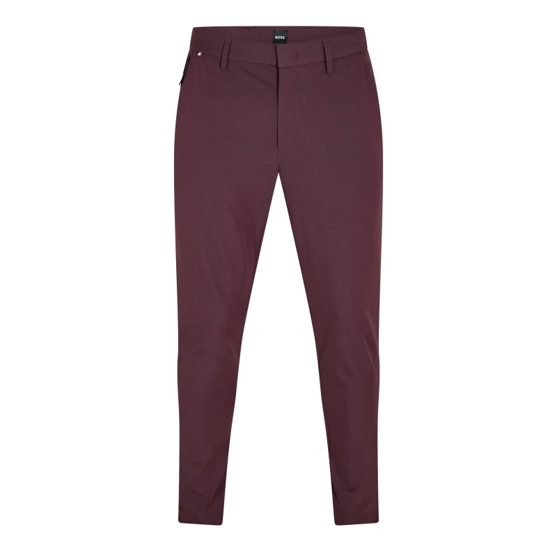 Image of Boss Mens Kaito1 T Straight Leg Trousers Open Red male 32