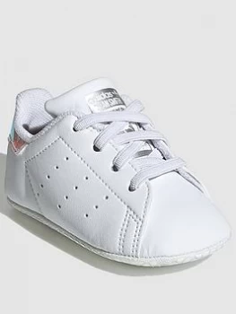 Image of adidas Originals Stan Smith Crib Shoes - White, Size 3
