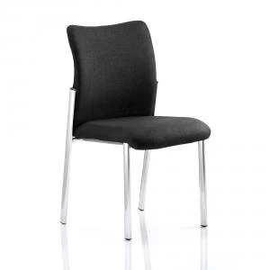 Image of Sonix Academy Visitor Chair Without Fabric Back Arms Black Ref