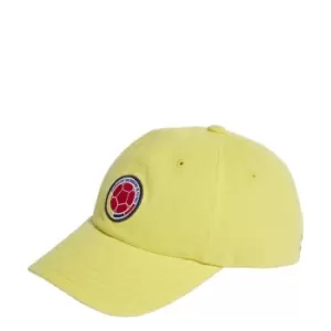 Image of adidas Colombia Home Dad Cap Unisex - Bright Yellow / Collegiate Nav