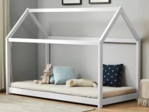 Image of Birlea House 3ft Single White Wooden Bed Frame