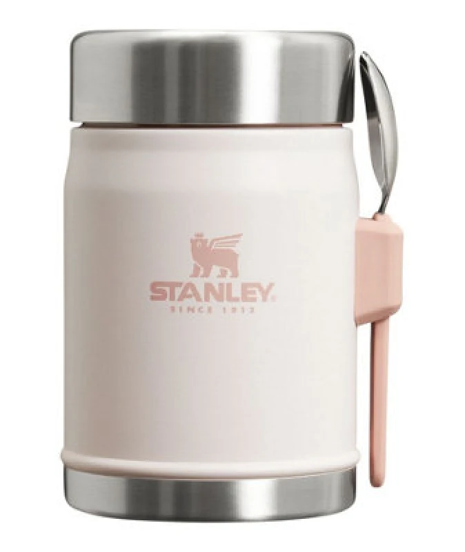 Image of Stanley Classic Legendary Food Jar & Spork 0.4L Rose Quartz