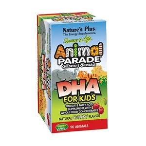Image of Natures Plus Animal Parade DHA Natural Cherry Flavour 90 Tabs