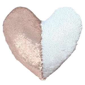 Image of Reversible Sequin Heart Cushion