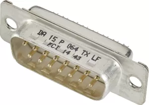 Image of D SUB pin strip 180 Number of pins 9 Solder bucket