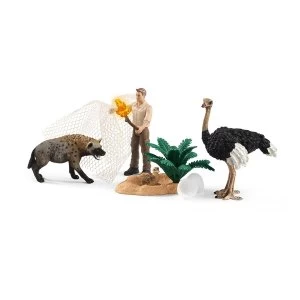 Image of Schleich - Wild Life Hyena Attack Toy Figures
