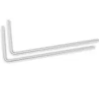 Image of EK Water Blocks EK-Loop Metal Tube 14mm 0.8m Pre-Bent 90° - Nickel (2pcs)
