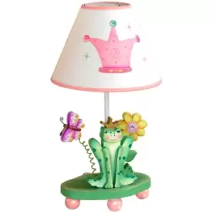Image of Toy Furniture Princess & Frog Table Lamp - Pink - 23 x 23 x 43 x cm