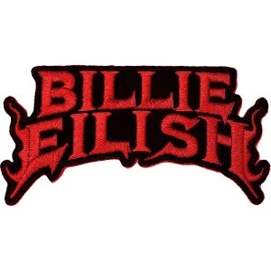 Image of Billie Eilish - Flame Red Standard Patch