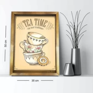 Image of 3550AHS-067 Multicolor Decorative Framed MDF Painting