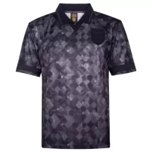 Image of England 1990 Black Out Retro Football Shirt