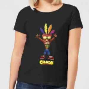 Image of Crash Bandicoot Aku Aku Womens T-Shirt - Black - 4XL