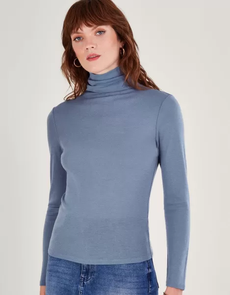 Image of Wool Polo Neck Top