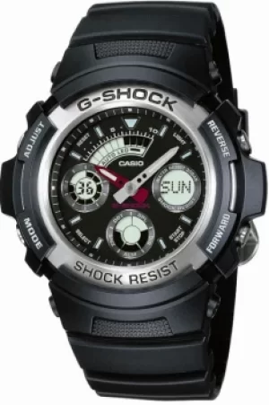 Image of Mens Casio G-Shock Alarm Chronograph Watch AW-590-1AER