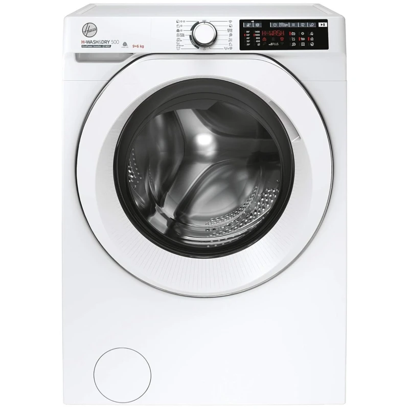 Image of Hoover H-WASH 500 HD496AMC/1 WiFi Connected 9Kg / 6Kg Washer Dryer with 1400 rpm - White - D Rated [Wash&Dry], A Rated [Wash Only]