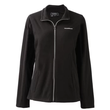 Image of Donnay Full Zip Fleece Jacket Ladies - Black