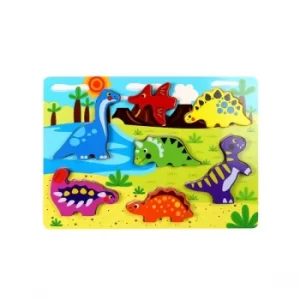 Image of Wooden Dinosaur Chunky Puzzle
