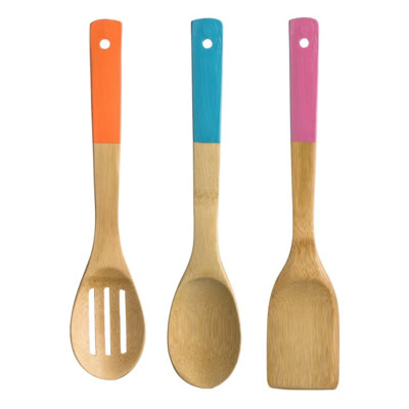 Image of Premier Housewares Aleki 3 Piece Bamboo Kitchen Utensil Set Multi