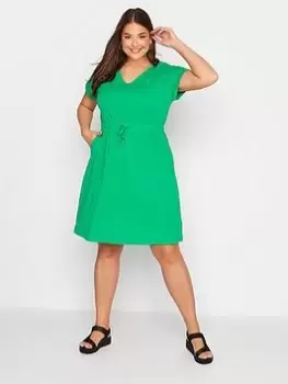 Image of Yours Epp Tshirt Dress Apple Green, Size 18, Women