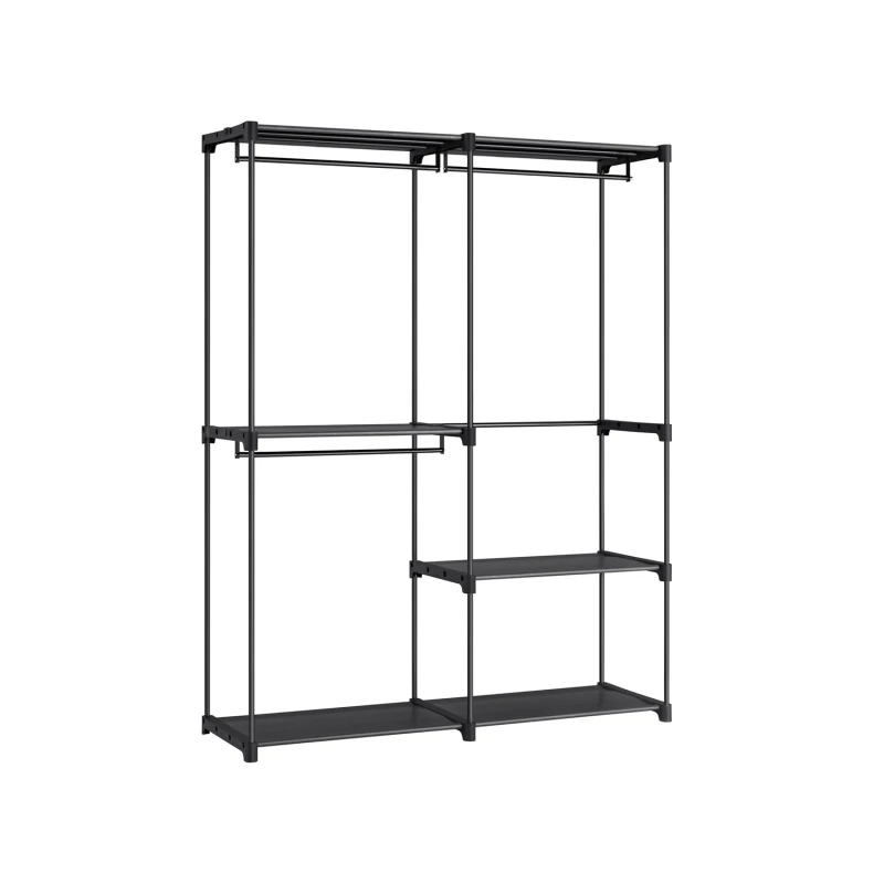 Image of Ledrem Portable Closet, Freestanding Closet Organiser, Clothes Rack With Shelves, Hanging Rods, Storage Organiser, For Cloakroom