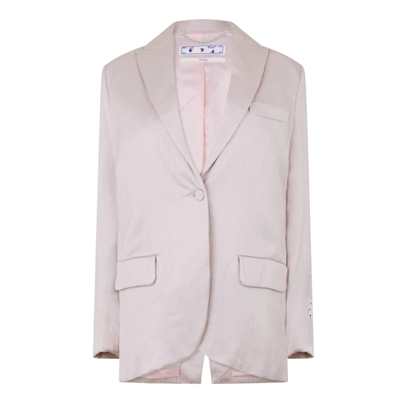 Image of Off White Womens Tailored Suit Jacket Pink female 4 (3XS)