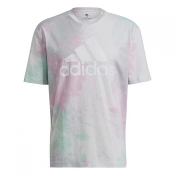 Image of adidas Summer AOP T Shirt Mens - Mint/Lilac
