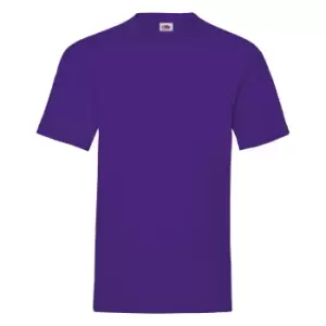 Image of Fruit Of The Loom Mens Valueweight Short Sleeve T-Shirt (L) (Purple)
