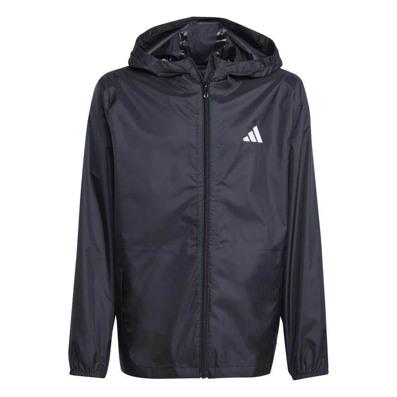 Image of adidas Kids Waterproof Windproof Rain Anorak Black male 7-8 Years