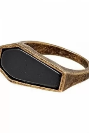 Image of Icon Brand Jewellery Tombstone Ring JEWEL P1060-R-GLD-LGE