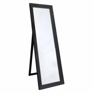 Image of Crossland Grove Bloomsbury Cheval Mirror Black - 1550 X 480mm