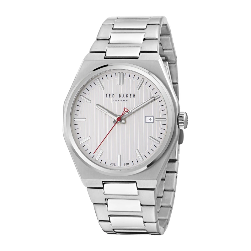 Image of Ted Baker Mens Barteen Quartz Analogue Quartz Watch Silver/Silver male One Size