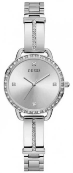 Image of Guess Womens Bellini Stainless Steel Bracelet Silver Watch