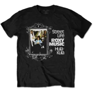 Image of Roxy Music - Street Life Hula-Kula Unisex Medium T-Shirt - Black