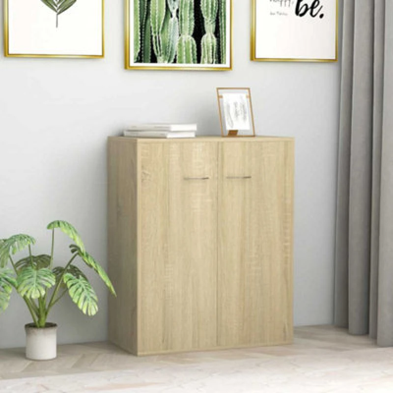 Image of Vidaxl Sideboard Sonoma Oak 60X30X75cm Engineered Wood